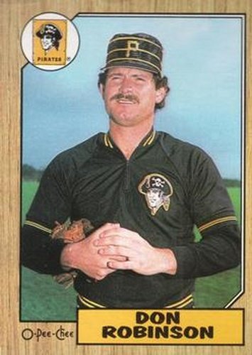 #387 Don Robinson - Pittsburgh Pirates - 1987 O-Pee-Chee Baseball