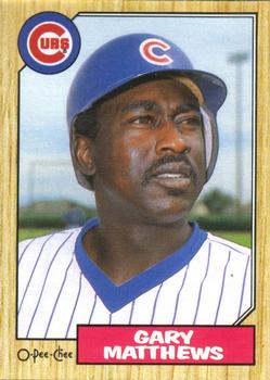 #390 Gary Matthews - Chicago Cubs - 1987 O-Pee-Chee Baseball