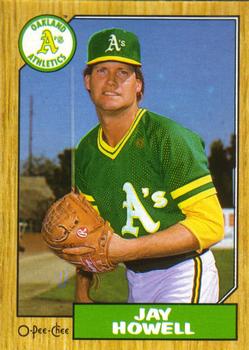 #391 Jay Howell - Oakland Athletics - 1987 O-Pee-Chee Baseball