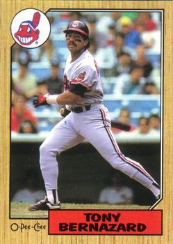 #394 Tony Bernazard - Cleveland Indians - 1987 O-Pee-Chee Baseball