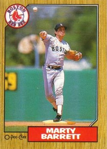 #39 Marty Barrett - Boston Red Sox - 1987 O-Pee-Chee Baseball