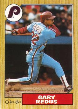 #42 Gary Redus - Philadelphia Phillies - 1987 O-Pee-Chee Baseball
