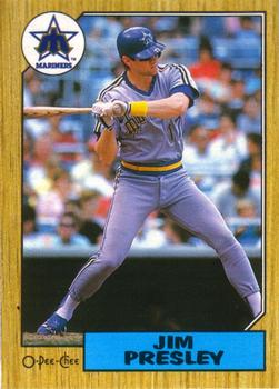 #45 Jim Presley - Seattle Mariners - 1987 O-Pee-Chee Baseball