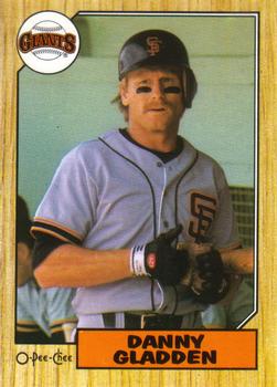#46 Danny Gladden - San Francisco Giants - 1987 O-Pee-Chee Baseball
