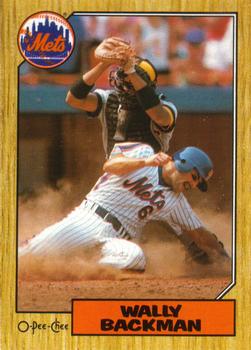 #48 Wally Backman - New York Mets - 1987 O-Pee-Chee Baseball