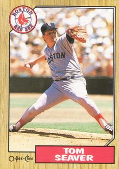 #49 Tom Seaver - Boston Red Sox - 1987 O-Pee-Chee Baseball