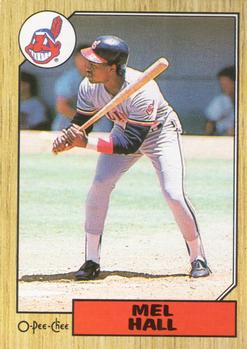 #51 Mel Hall - Cleveland Indians - 1987 O-Pee-Chee Baseball