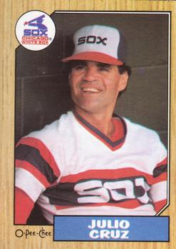 #53 Julio Cruz - Chicago White Sox - 1987 O-Pee-Chee Baseball