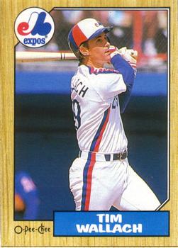 #55 Tim Wallach - Montreal Expos - 1987 O-Pee-Chee Baseball
