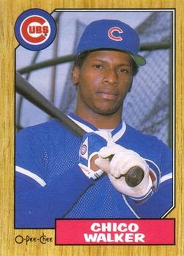 #58 Chico Walker - Chicago Cubs - 1987 O-Pee-Chee Baseball