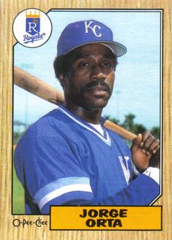 #63 Jorge Orta - Kansas City Royals - 1987 O-Pee-Chee Baseball