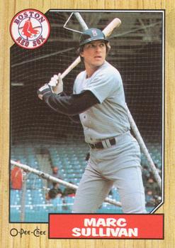 #66 Marc Sullivan - Boston Red Sox - 1987 O-Pee-Chee Baseball