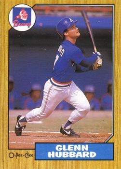 #68 Glenn Hubbard - Atlanta Braves - 1987 O-Pee-Chee Baseball