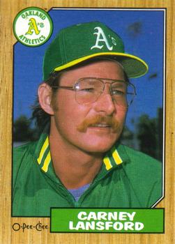 #69 Carney Lansford - Oakland Athletics - 1987 O-Pee-Chee Baseball