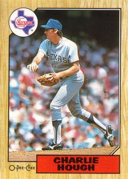 #70 Charlie Hough - Texas Rangers - 1987 O-Pee-Chee Baseball