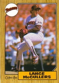#71 Lance McCullers - San Diego Padres - 1987 O-Pee-Chee Baseball