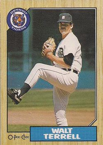 #72 Walt Terrell - Detroit Tigers - 1987 O-Pee-Chee Baseball