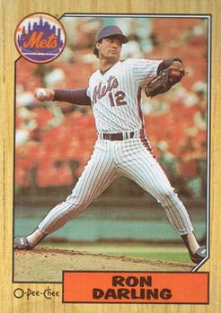#75 Ron Darling - New York Mets - 1987 O-Pee-Chee Baseball