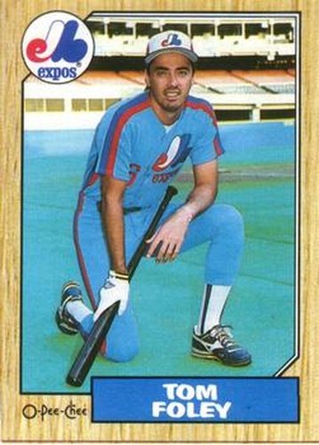 #78 Tom Foley - Montreal Expos - 1987 O-Pee-Chee Baseball