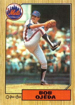 #83 Bob Ojeda - New York Mets - 1987 O-Pee-Chee Baseball