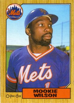 #84 Mookie Wilson - New York Mets - 1987 O-Pee-Chee Baseball