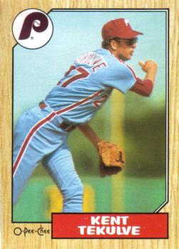 #86 Kent Tekulve - Philadelphia Phillies - 1987 O-Pee-Chee Baseball