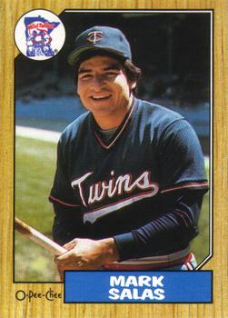 #87 Mark Salas - Minnesota Twins - 1987 O-Pee-Chee Baseball