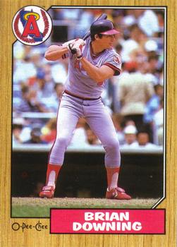 #88 Brian Downing - California Angels - 1987 O-Pee-Chee Baseball