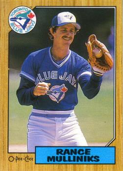 #91 Rance Mulliniks - Toronto Blue Jays - 1987 O-Pee-Chee Baseball