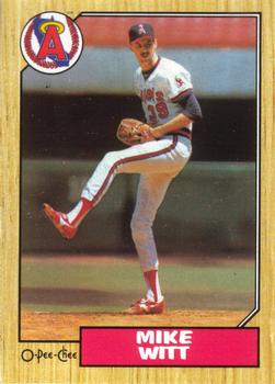 #92 Mike Witt - California Angels - 1987 O-Pee-Chee Baseball