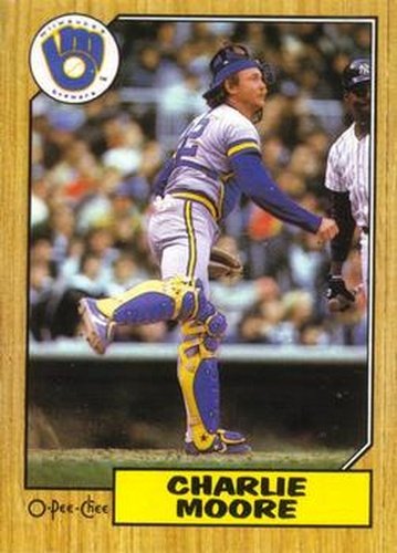 #93 Charlie Moore - Milwaukee Brewers - 1987 O-Pee-Chee Baseball