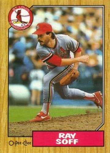 #96 Ray Soff - St. Louis Cardinals - 1987 O-Pee-Chee Baseball