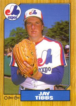 #9 Jay Tibbs - Montreal Expos - 1987 O-Pee-Chee Baseball