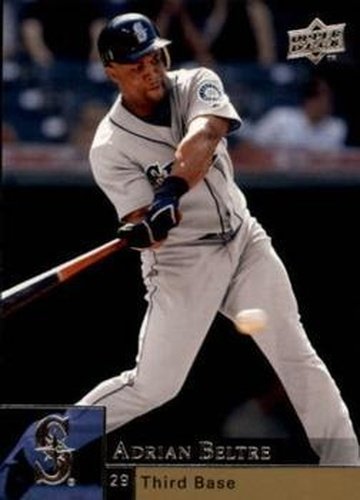 #869 Adrian Beltre - Seattle Mariners - 2009 Upper Deck Baseball