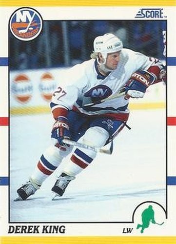 #86T Derek King - New York Islanders - 1990-91 Score Rookie and Traded Hockey