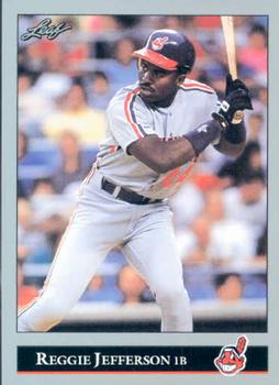 #86 Reggie Jefferson - Cleveland Indians - 1992 Leaf Baseball