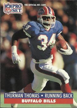 #86 Thurman Thomas - Buffalo Bills - 1991 Pro Set Football