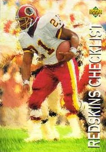 #86 Redskins Checklist - Washington Redskins - 1993 Upper Deck Football