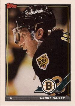 #86 Garry Galley - Boston Bruins - 1991-92 Topps Hockey