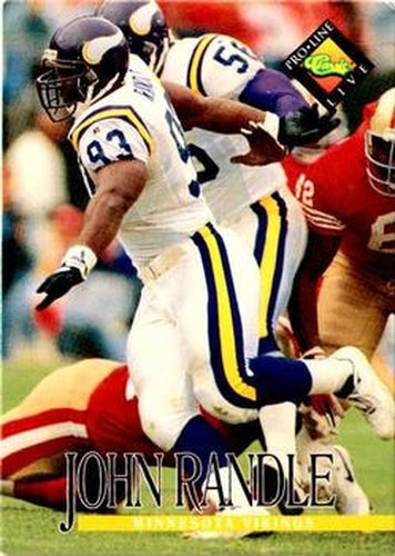 #86 John Randle - Minnesota Vikings - 1994 Pro Line Live Football