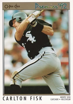 #86 Carlton Fisk - Chicago White Sox - 1992 O-Pee-Chee Premier Baseball