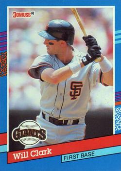 #86 Will Clark - San Francisco Giants - 1991 Donruss Baseball