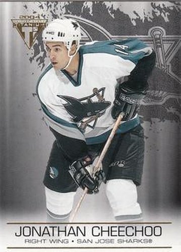 #86 Jonathan Cheechoo - San Jose Sharks - 2003-04 Pacific Private Stock Titanium Hockey