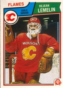 #86 Rejean Lemelin - Calgary Flames - 1983-84 O-Pee-Chee Hockey
