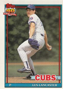 #86 Les Lancaster - Chicago Cubs - 1991 O-Pee-Chee Baseball