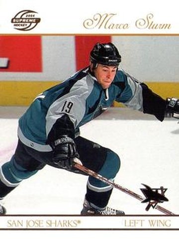 #86 Marco Sturm - San Jose Sharks - 2003-04 Pacific Supreme Hockey