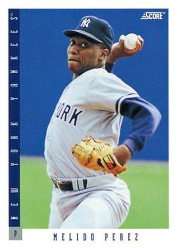 #86 Melido Perez - New York Yankees - 1993 Score Baseball