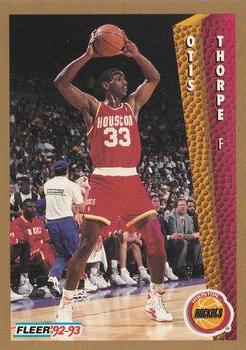 #86 Otis Thorpe - Houston Rockets - 1992-93 Fleer Basketball