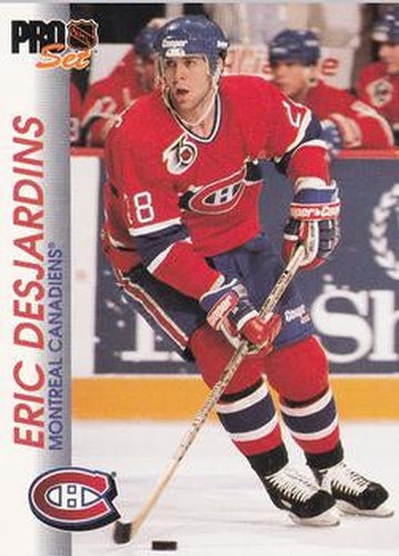 #86 Eric Desjardins - Montreal Canadiens - 1992-93 Pro Set Hockey