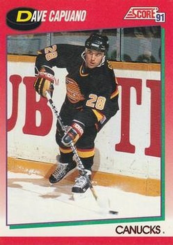 #86 Dave Capuano - Vancouver Canucks - 1991-92 Score Canadian Hockey